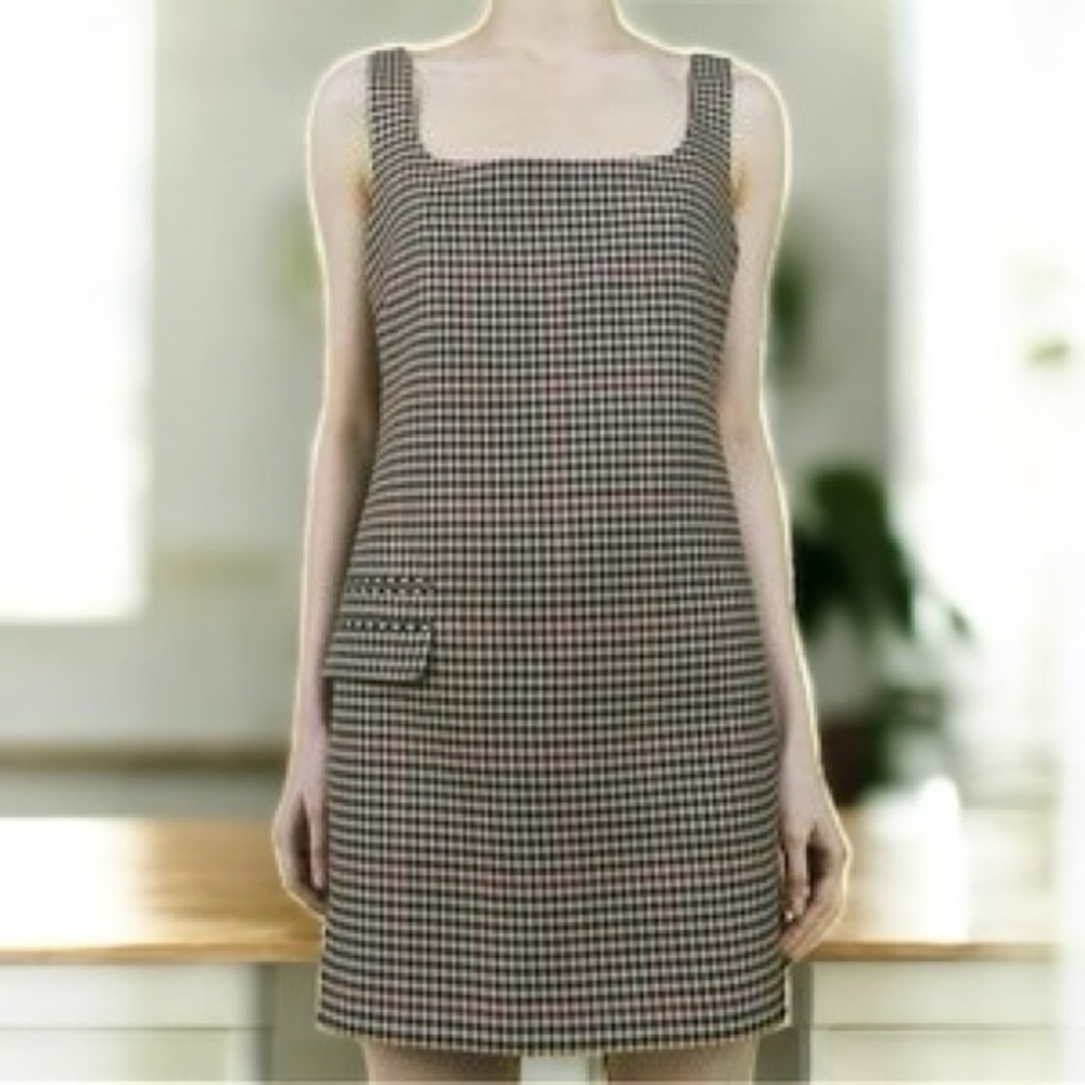 Zara Classic Checkered Sleeveless Dress Size M